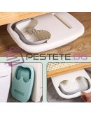 Сгъваема вана за крака с масаж и поставка за телефон